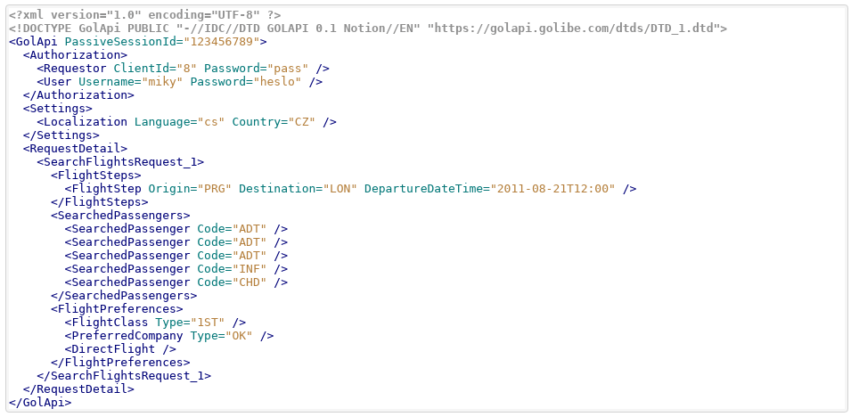 GOL API - C++